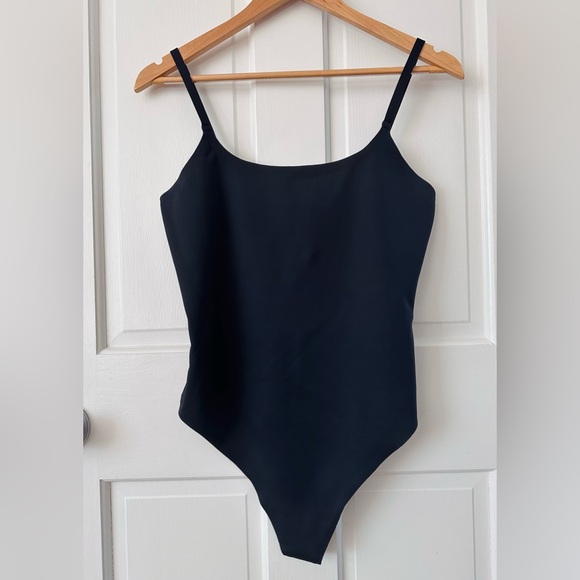 Parade Tops - PARADE Black Seamless Cami Thong Bodysuit Size L